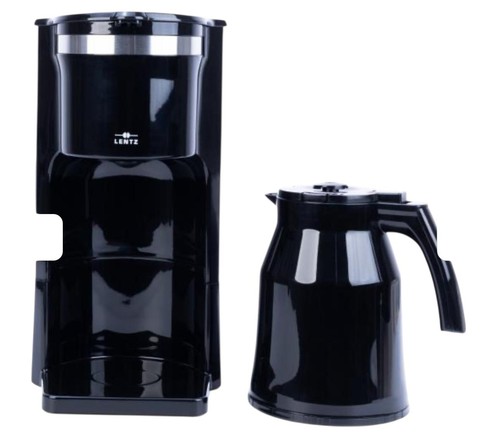Cafetera LENTZ + jarra aislante 1L negra - Imagen 4 de 6