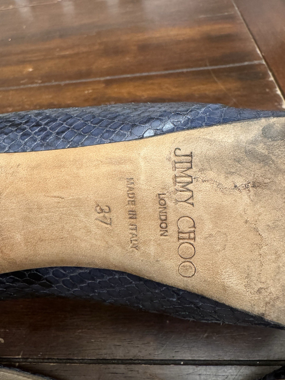 Jimmy Choo Cosmic Python Snakeskin Platform Pumps… - image 7