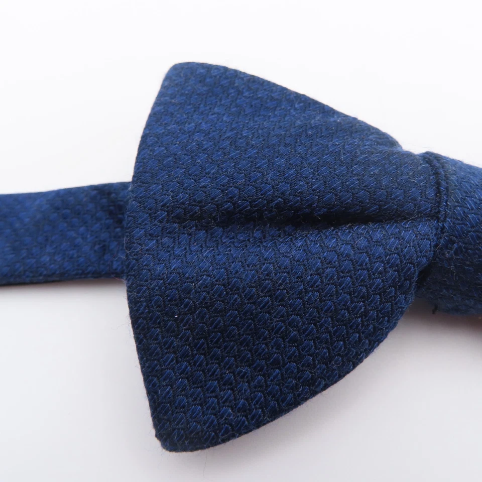 Галстук-бабочка Stafford синий клетчатый ширина 2,5 дюйма предварительно завязанный полиэстер вискоза - Изображение 2 из 4
