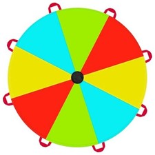 Play Parachute for Kids Colorful Rainbow 6 Feet