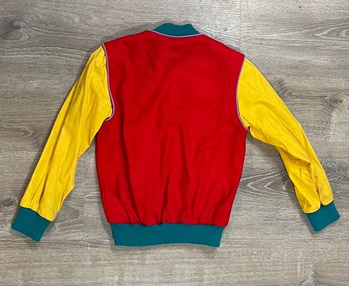 Vintage Rolly Go Jr. Made in Italy Kid Size 34 Color Block Jacket Coat Colorful - Picture 3 of 15