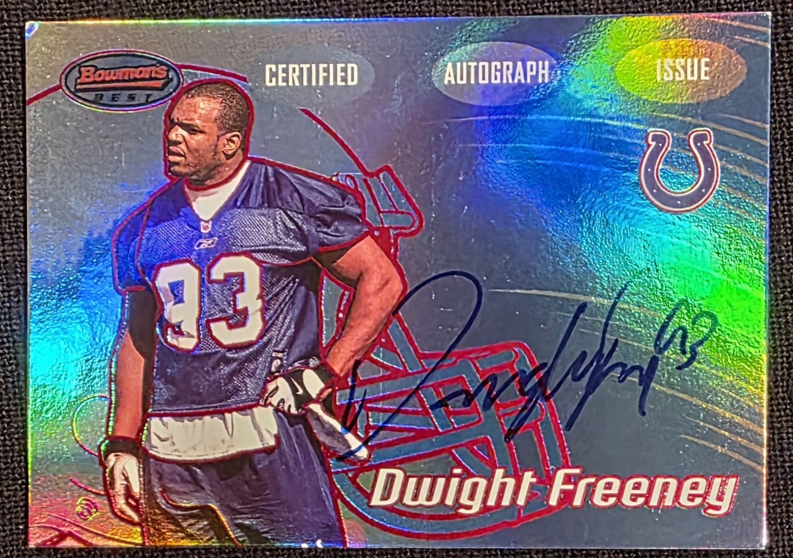 Dwight Freeney Bowman's Best #132 Autograph-Red