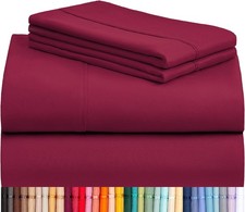4 PC Queen Sheet Set, Breathable Luxury Bed Sheets, Deep Pockets 16"