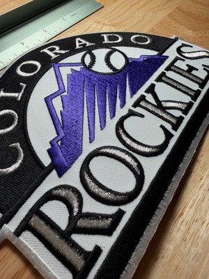 LG Colorado Rockies MLB Baseball Logo Embroidered Jacket Patch Purple Mountains