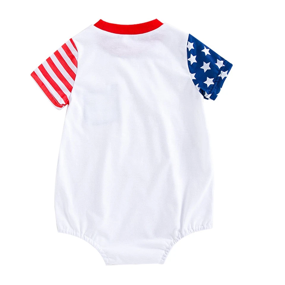  Baby Polyester Raiping tenue bébé Baby à manches à manches coupées - Photo 3/4