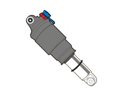 Rock Shox Monarch RL 2016 Dämpfer Aufhängung Aufkleber Sticker selbstklebend schwarz - Bild 2 von 2