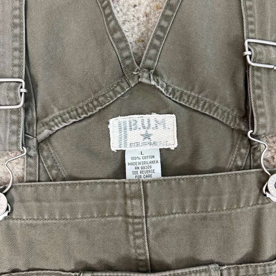 Pantalones Cortos de Denim Y2K Vintage Verde Oliva Carpintero Sueltos Talla Grande Para Mujer Foto 4 de 4