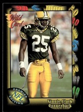 1991 Wild Card Vinnie Clark Rookie Green Bay Packers #97. rookie card picture