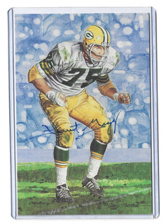 Goal Line Art Card Forrest Gregg Gold Seal Autograph #/100