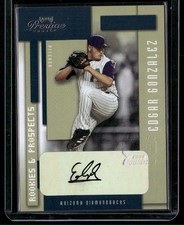 2004 Playoff Prestige - Rookies & Prospects Edgar Gonzalez #10 Autographs (AU)