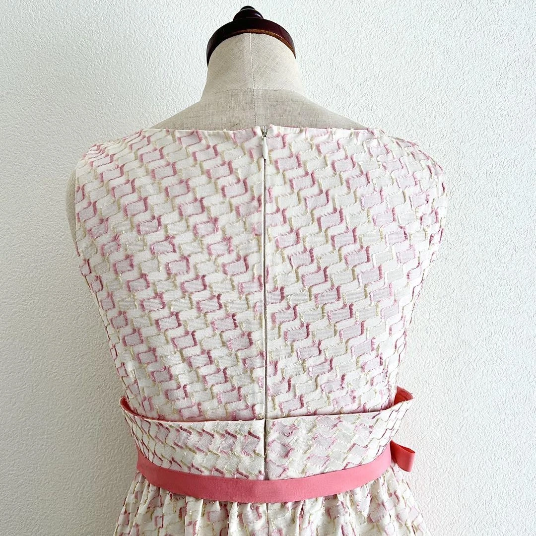 Abito RED VALENTINO occasione avorio nastro ricamato taglia 40