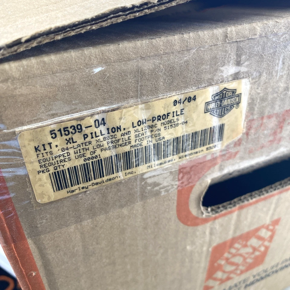 OEM Harley 51539-04 XL bajo perfil pasajero asiento 04-22 Sportster personalizado Foto 3 de 4