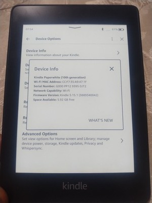 Amazon Kindle Paperwhite (10th Generation)8GB, Wi-Fi 
