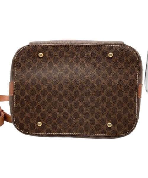 CELINE Brown Macadam Pattern Drawstring Shoulder … - image 5