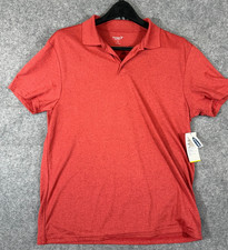 Old Navy Active Core Polo Shirt Mens M Heather Red Short Sleeve NWT