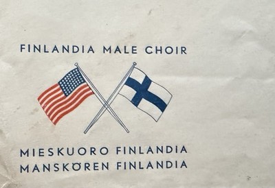 Finland 1938 Cover to US +Finlandia Male Choir +US-Finland Natl