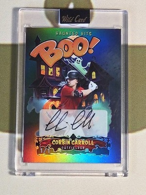 2025 Wild Card Haunted Hits Multi Sport CORBIN CARROLL 1/1 Autograph   BOO!
