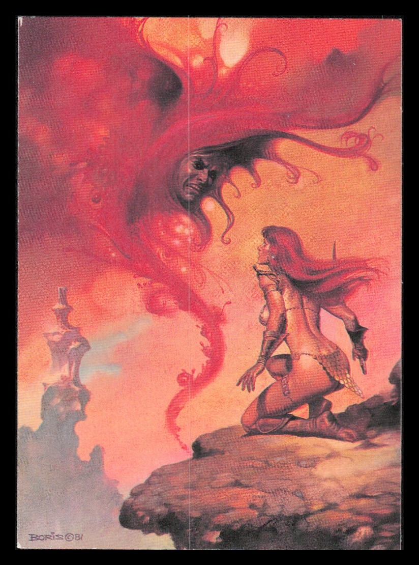 1991 Comic Images Boris Vallejo Card #54 Scarlet Menace Fantasy