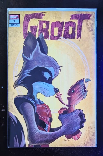 Groot 1 Chrissie Zullo Mandalorian Homage Variant 336/500 NM
