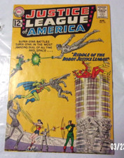 JUSTICE LEAGUE AMERICA #13  1962 VG/VG+  ROBOT JLA  ICONIC DC TEAM