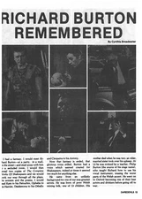 VINTAGE RICHARD BURTON Promo Industry Trade AD POSTER 8.5" x 11" u429