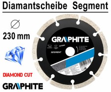 Diamanttrennscheibe Diamantscheibe Trennscheibe Ø 230 mm Trockenschnitt Segment