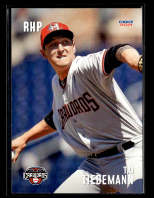 Tai Tiedeman 2021 Hickory Crawdads Second Half Team Set