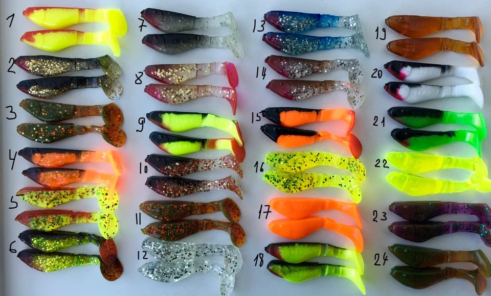 2 Gummifische !!! Relax Kopyto 2 - ca. 5cm 0,55€/St. NEU