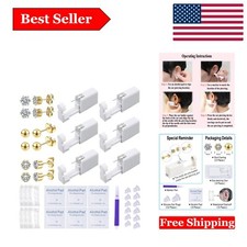 Home Safe Ear Piercing Kit with Multi-Size CZ Studs