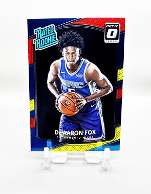 2017-18 Panini Donruss Optic RATED ROOKIE #196  (Red, Yellow)  De'AARON FOX