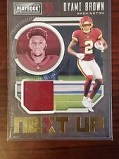2021 Panini Playbook Football Next Up Rookie Dyami Brown NXT-DBR Washington