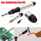 4 in 1 Butane Gas Soldering Iron Cordless Welding Torch Pen Tool Accessory Kit