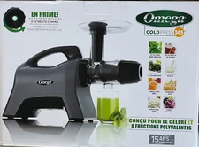 Omega MM1500BL Medical Medium Celery Juicer and Nutrition System
