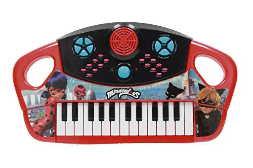 REIG Miraculous: Tales of Ladybug & Cat Noir Ladybug Piano Elettronico, 2683 - N