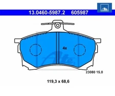 Brake pad set, disc brake ATE 13.0460-5987.2
