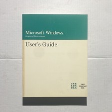 Vtg 1990 Microsoft Windows, Graphical Environment , User's Guide Booklet Z-NIX