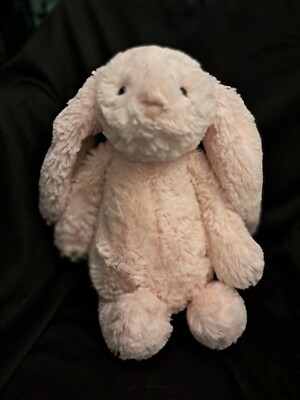Jellycat London Pink Jingle Rattle Bunny Soft Cuddly Toy For Babies