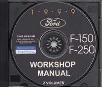 1999 Ford F150 F250 Shop Manuell Set F-150 F-250 Truck Reparatur Service Atelier