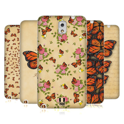 HEAD CASE DESIGNS MONARCH BUTTERFLY PRINTS SOFT GEL CASE FOR SAMSUNG PHONES 2