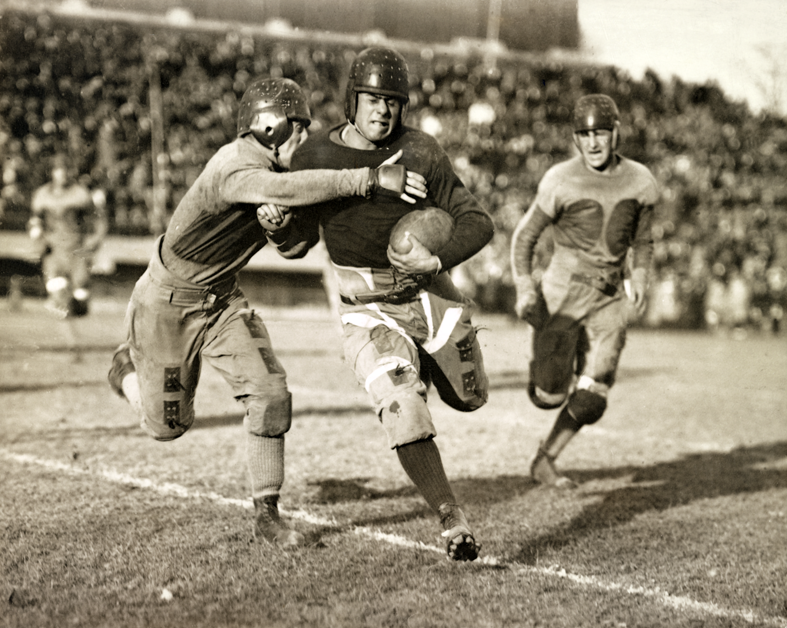 1920 Football Game Historic Vintage Old photo multiple sizes leather helmet  bowl