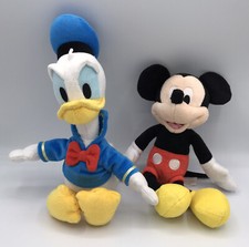 Lot of 2 Just Play Plush Disney Mickey Mouse And Donald Duck Stuffed Animals