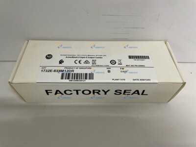 AB 1732E-8X8M12DR ArmorBlock 8 Input 8 Output Combo New Sealed 1732E8X8M12DR