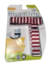 New Booginhead Sippigrip Strap Red White Stripe