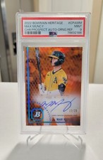 2022 Bowman Heritage Max Muncy On Card Auto Orange Refractor /25