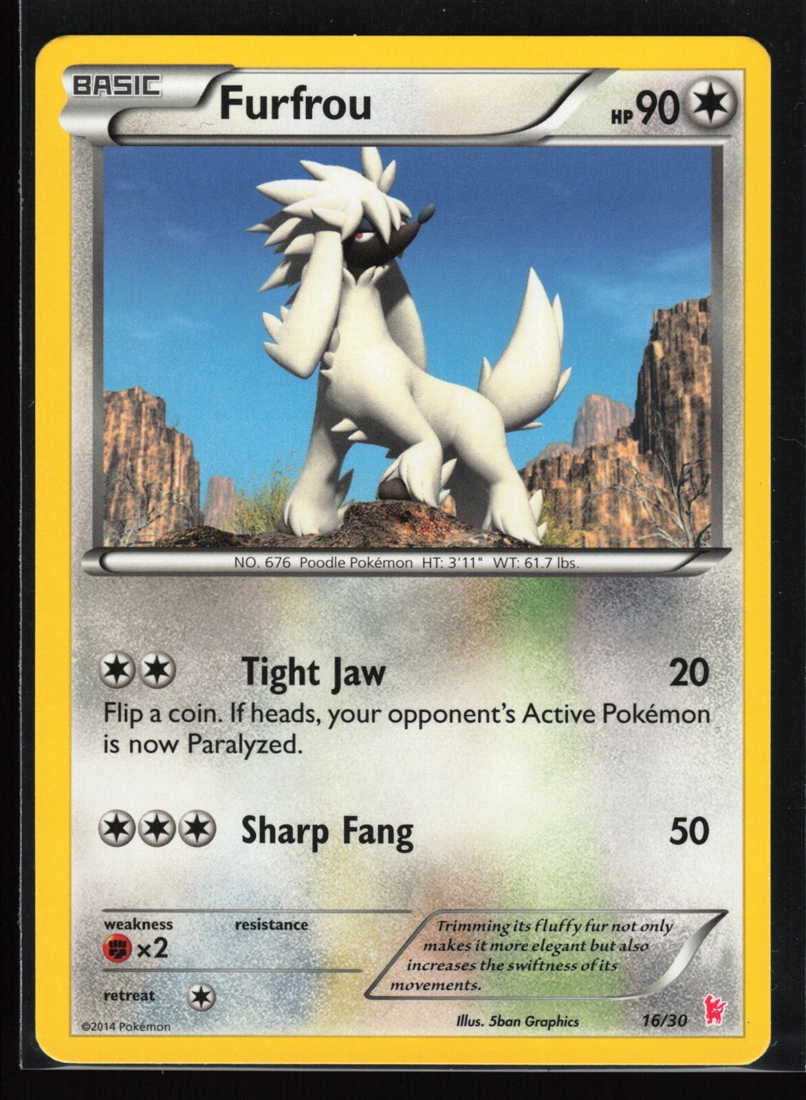 FURFROU (#16 - SYLVEON) XY Trainer Kit #16 TKSN(NM)(PKM)