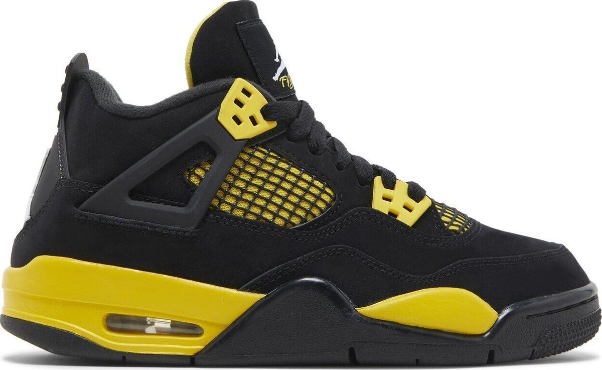 Air Jordan 4 Retro Thunder Black Gold Yellow (2023) Size 4.5 Air Jordan 4 Retro Thunder Black Gold Yellow (2023) Size 4.5