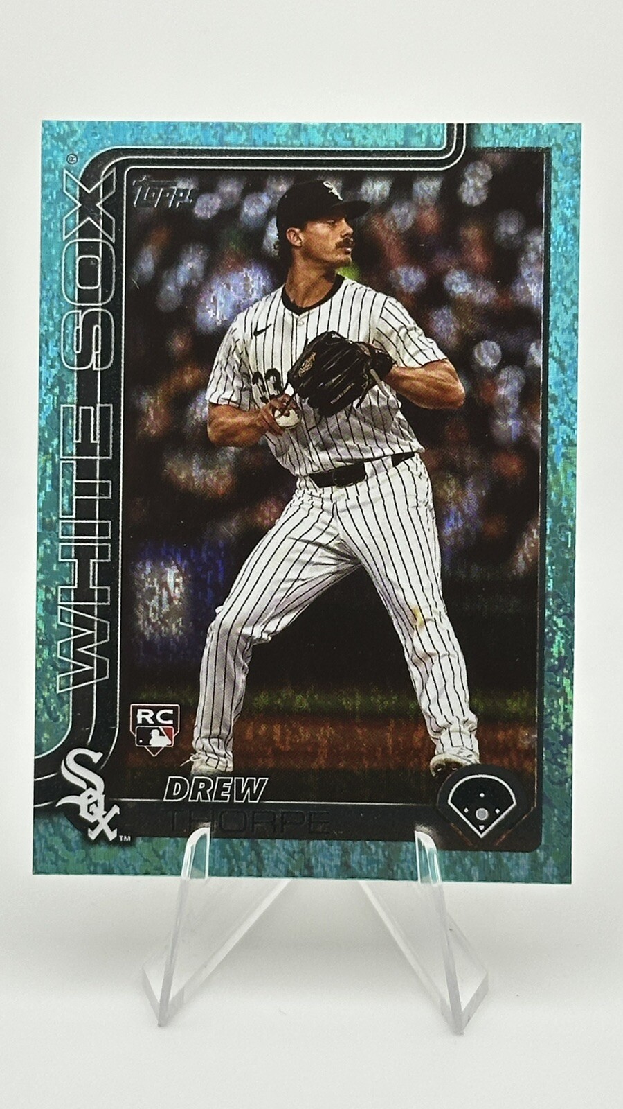 2025 topps series 1 baseball - Drew Thorpe #320 Aqua Holo foil