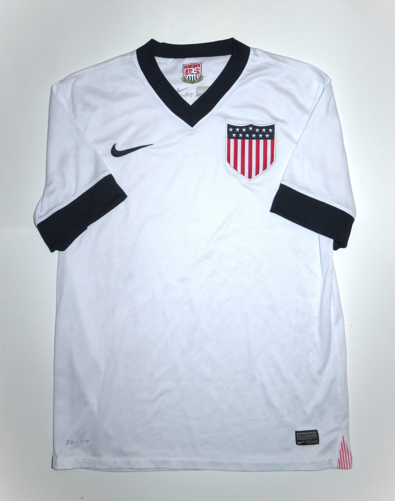 2013 USMNT Centennial Nike Authentic Home Kit Shirt Soccer Jersey USA M Medium