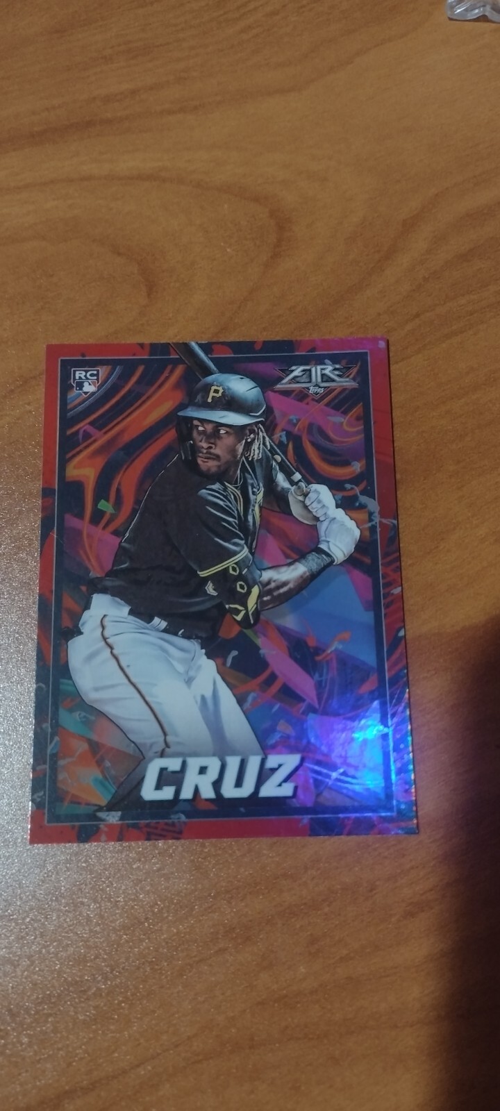 2022 Topps Fire Flame (Red) Parallel Oneil Cruz (133) Pirates RC
