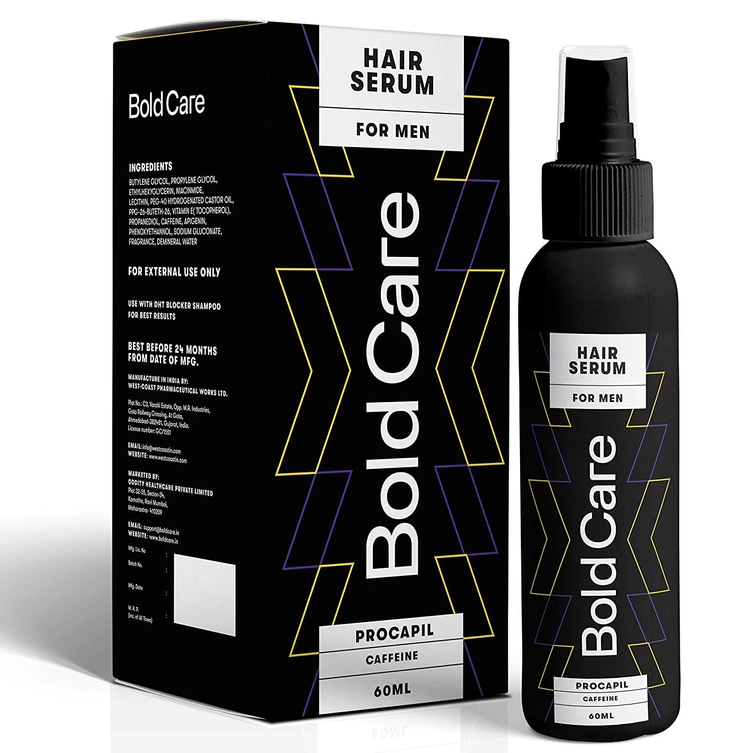 Bold Care Procapil Hair Growth Serum for Men 60ml - Formula for Hair Fall Contro
Opens in a new wind